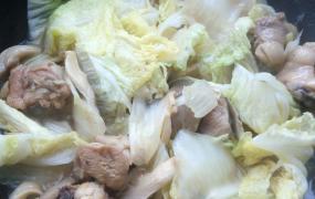 白菜平菇炖鸡块做法大全