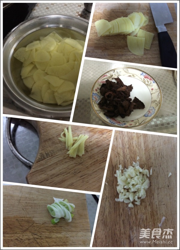 松蘑土豆片的做法大全