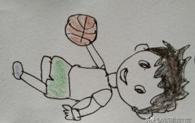 篮球怎么画,简笔画打篮球的小朋友的画法？