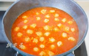番茄肉丸汤——冬季暖身汤，酸甜开胃超好喝做法大全