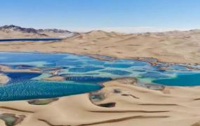世界上最高的沙漠:库木库里沙漠(海拔4706米/形成月牙湖)