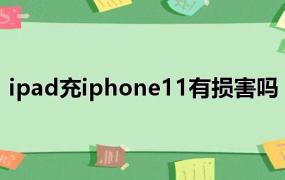 ipad充iphone11有损害吗