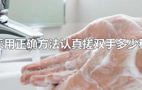 洗手采用正确方法认真搓双手多少秒以上
