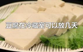 豆腐在冷藏室可以放几天
