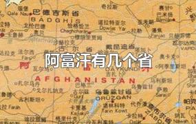 阿富汗有几个省