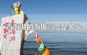 青海湖的海拔高度是多少