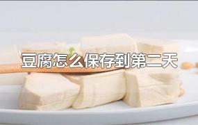 豆腐怎么保存到第二天