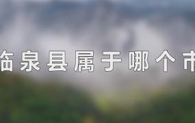 临泉县属于哪个市