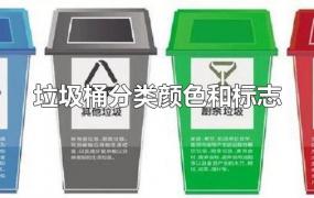 垃圾桶分类颜色和标志