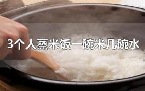 3个人蒸米饭一碗米几碗水