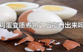鸡蛋变质煮熟之后能看出来吗