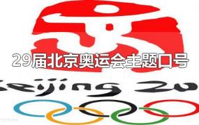 29届北京奥运会主题口号