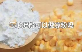 玉米淀粉可以做凉粉吗