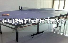 乒乓球台的标准尺寸是多少