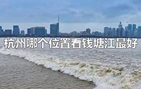 杭州哪个位置看钱塘江最好