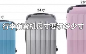 行李箱登机尺寸要求多少寸