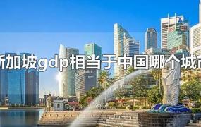 新加坡gdp相当于中国哪个城市
