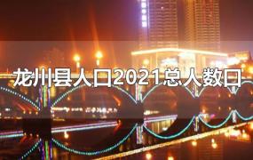 龙川县人口2021总人数口