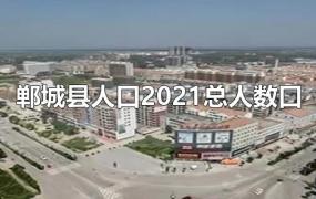 郸城县人口2021总人数口