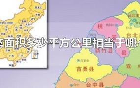 台湾面积多少平方公里相当于哪个省