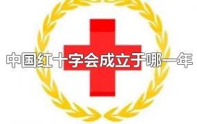 中国红十字会成立于哪一年