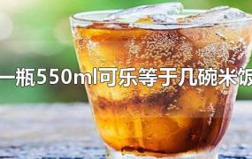 一瓶550ml可乐等于几碗米饭