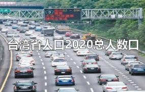 台湾省人口2020总人数口