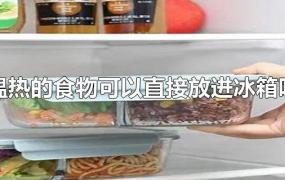 温热的食物可以直接放进冰箱吗