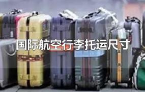 国际航空行李托运尺寸
