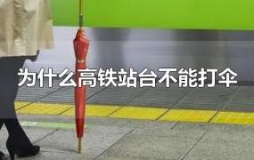 为什么高铁站台不能打伞