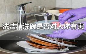 洗洁精洗碗是否对人体有害