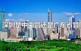 深圳是中央管还是广东省管
