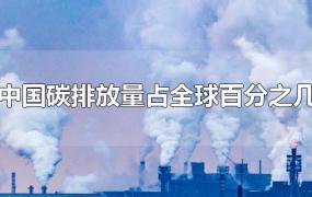 中国碳排放量占全球百分之几