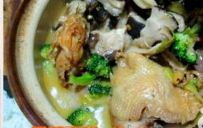 砂锅香菇鸡汤的做法