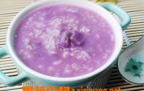 紫薯牛奶燕麦粥的材料和做法