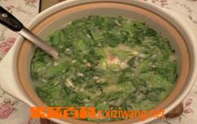 茴香青菜粥的材料和做法步骤 茴香青菜粥的功效