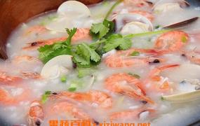 白贝鲜虾粥的材料和做法步骤