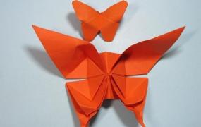 最简单蝴蝶折法4步,折纸—-蝴蝶的简单折法？