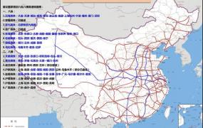高铁八纵八横,激动人心的中国八纵八横高铁网线路图