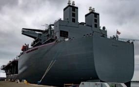 军事新闻最新消息,美媒：美最新远征海上基地舰入役