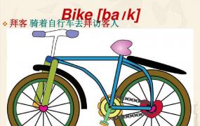 自行车英语怎么说