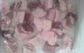 冷冻猪肉的正确清洗方法