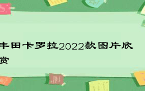 丰田卡罗拉2022款图片欣赏