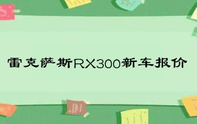 雷克萨斯RX300新车报价